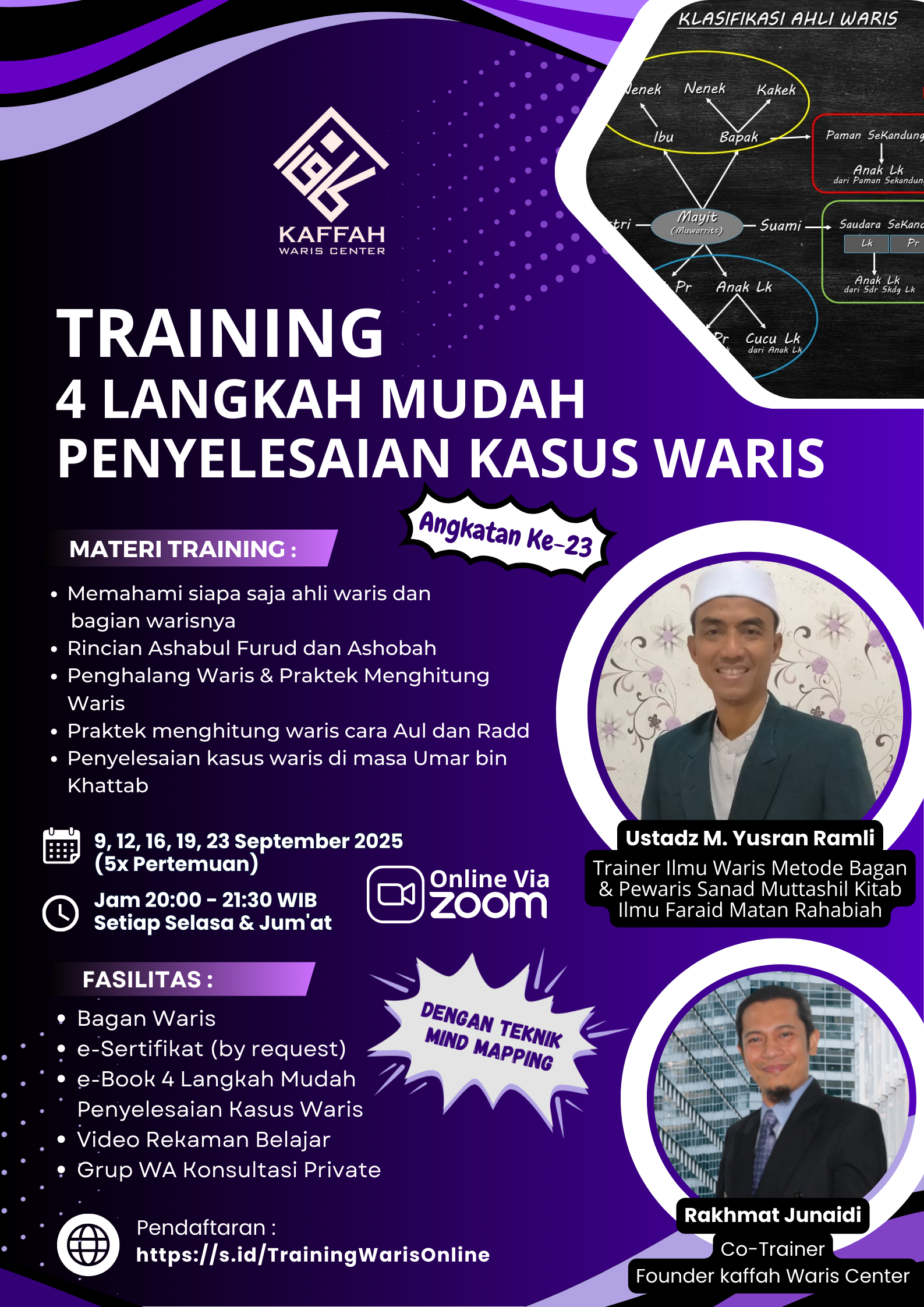 Training Online 4 Langkah Mudah Penyelesaian Kasus Waris September 2025