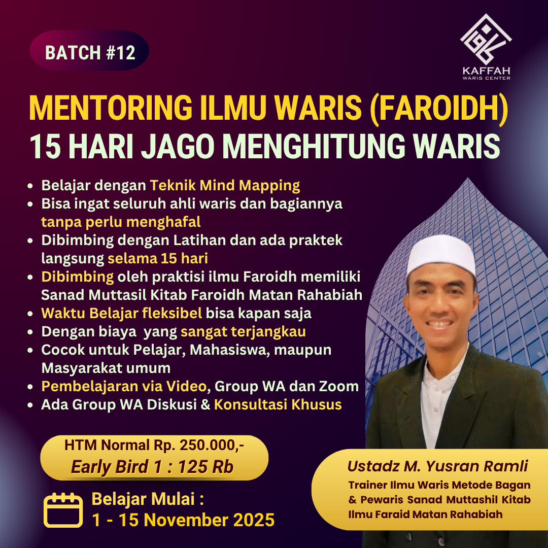 Mentoring Ilmu Waris November 2025
