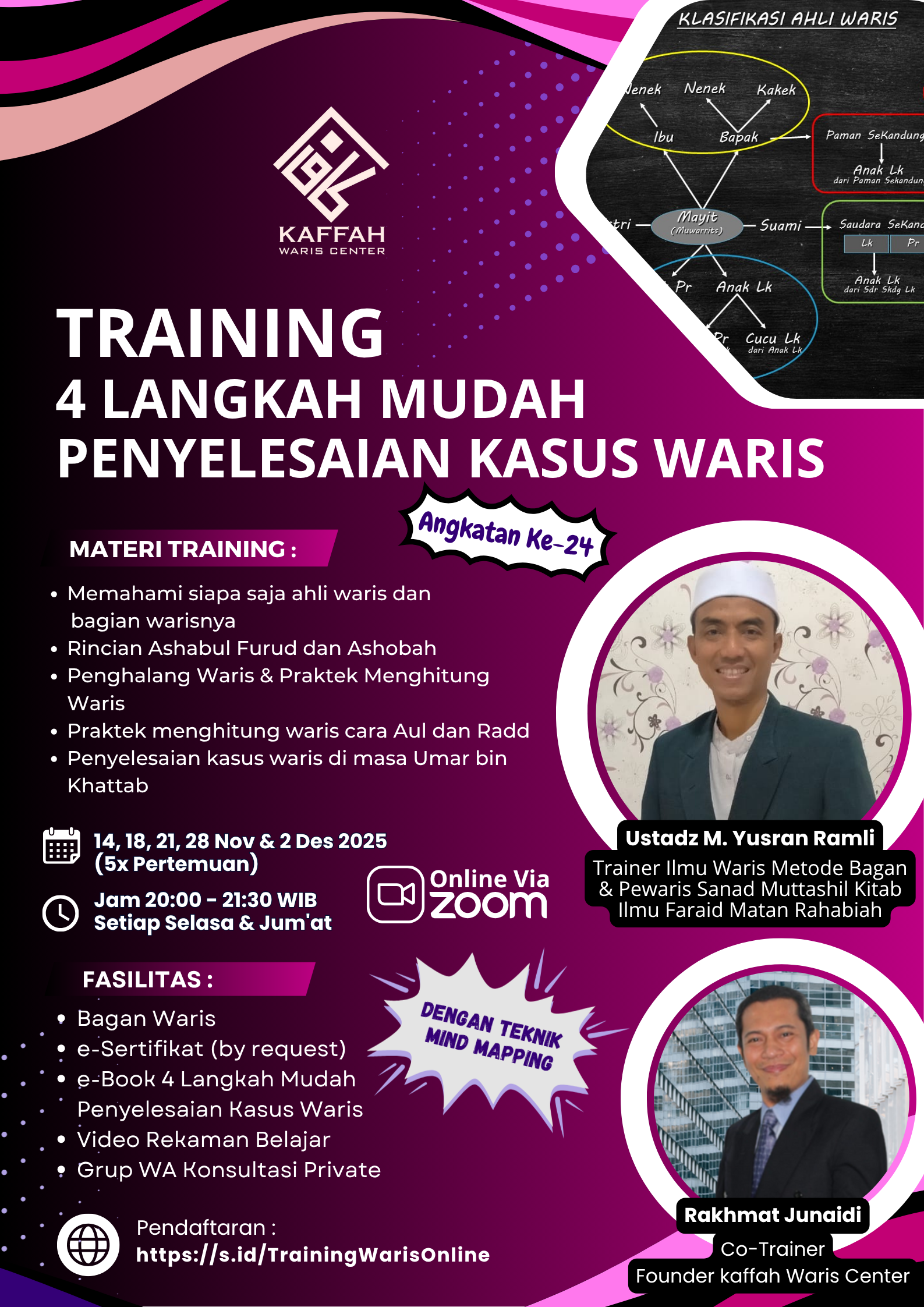 Training Online 4 Langkah Mudah Penyelesaian Kasus Waris Angkatan 24
