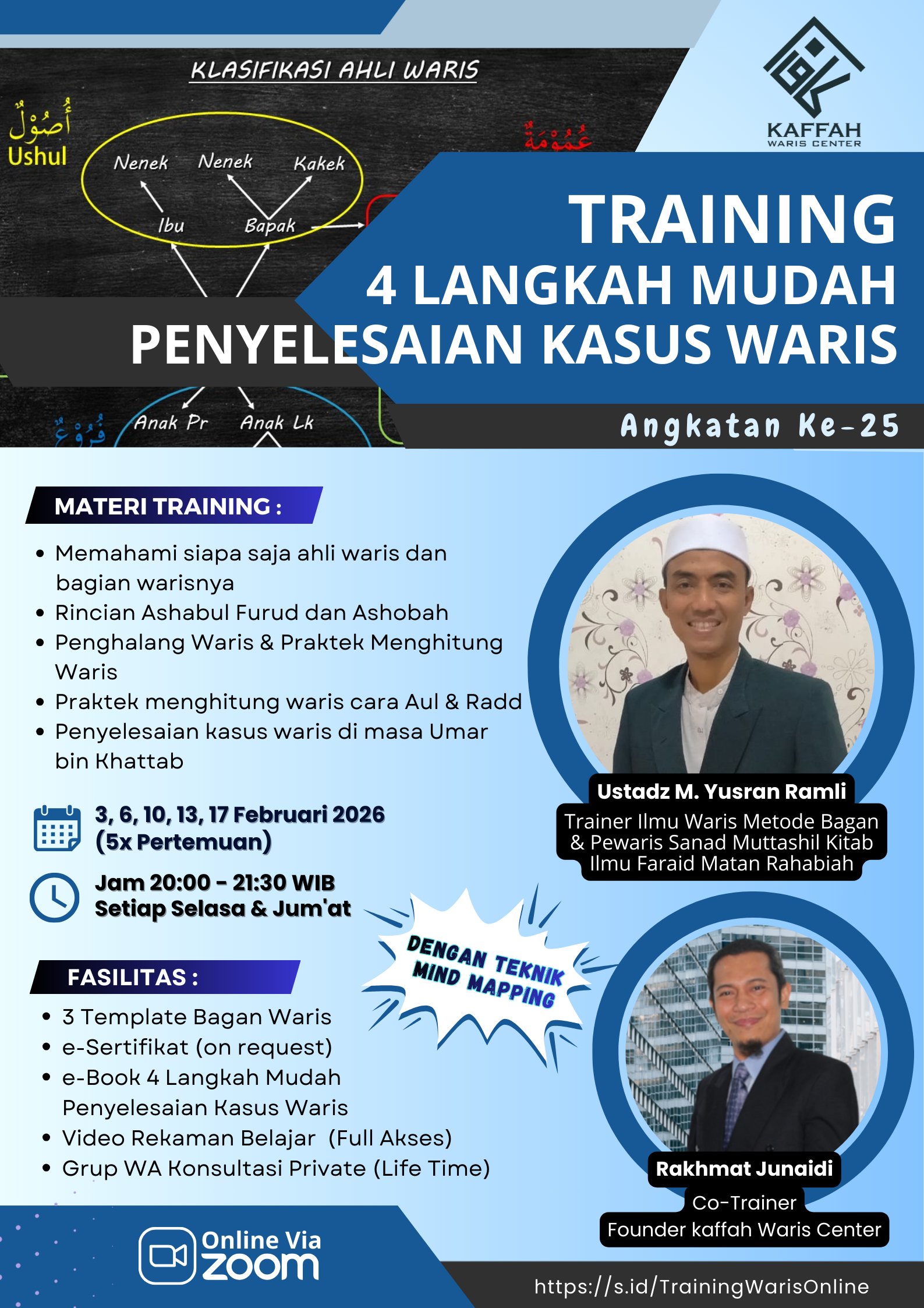 Training 4 Langkah Mudah Penyelesaian Kasus Waris Angkatan Ke-25